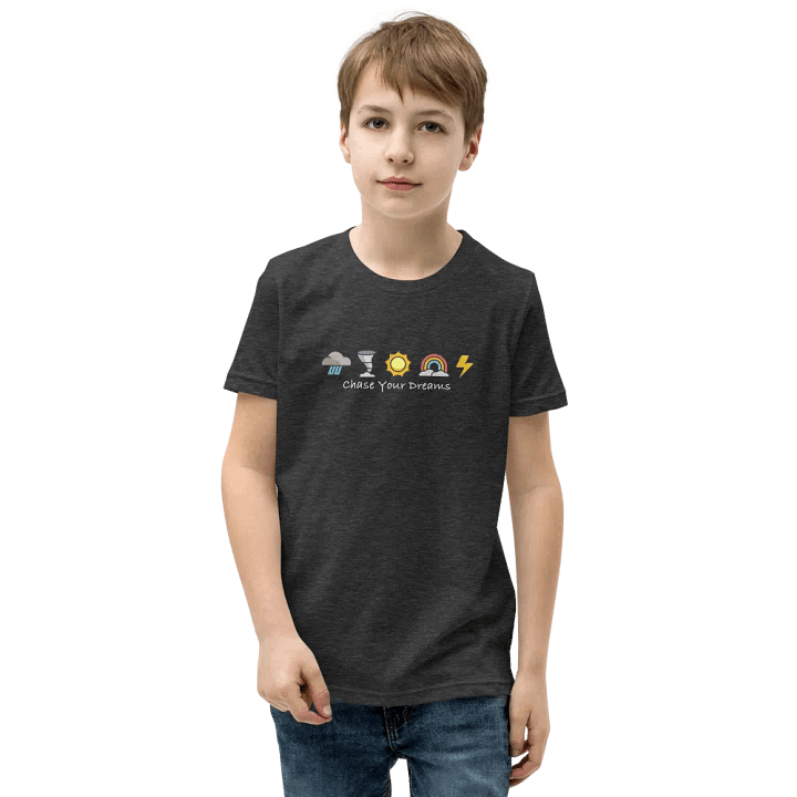 "Chase Your Dreams" - Youth T-Shirt Light Text Mode product image (9)