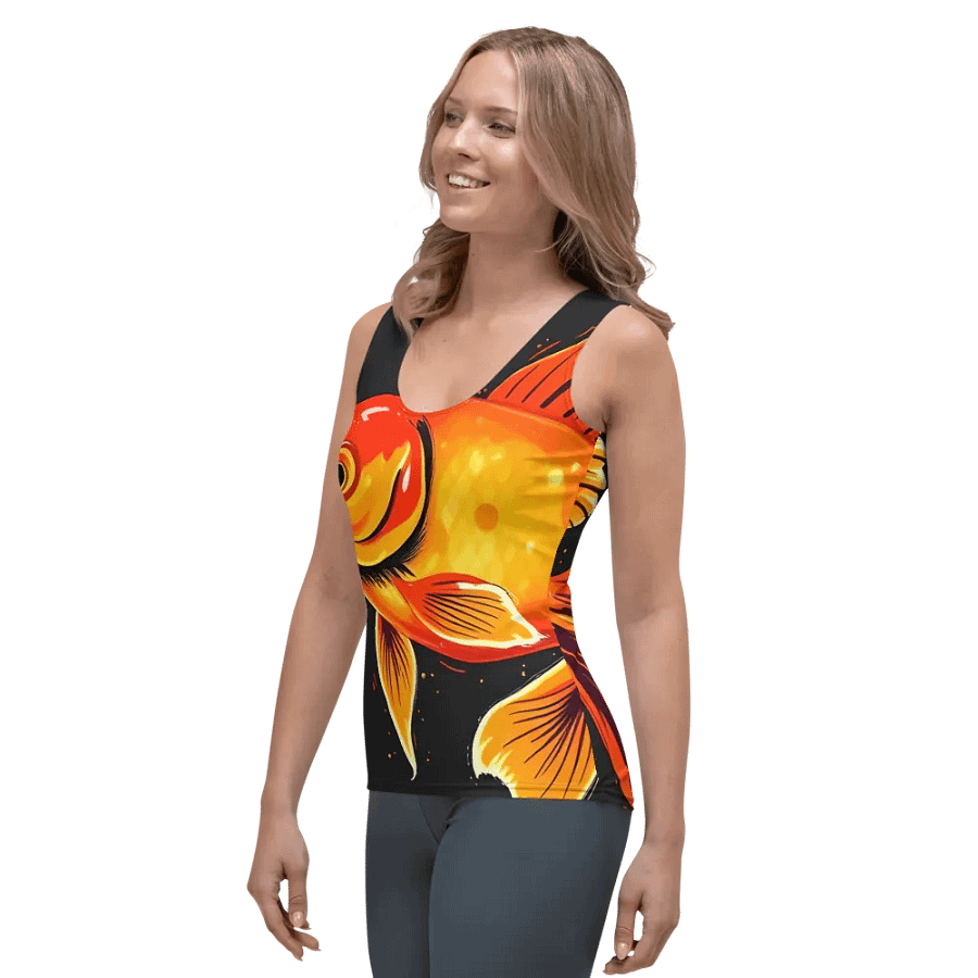Golden Fish All-Over Print Women's Tank Top product image (3)