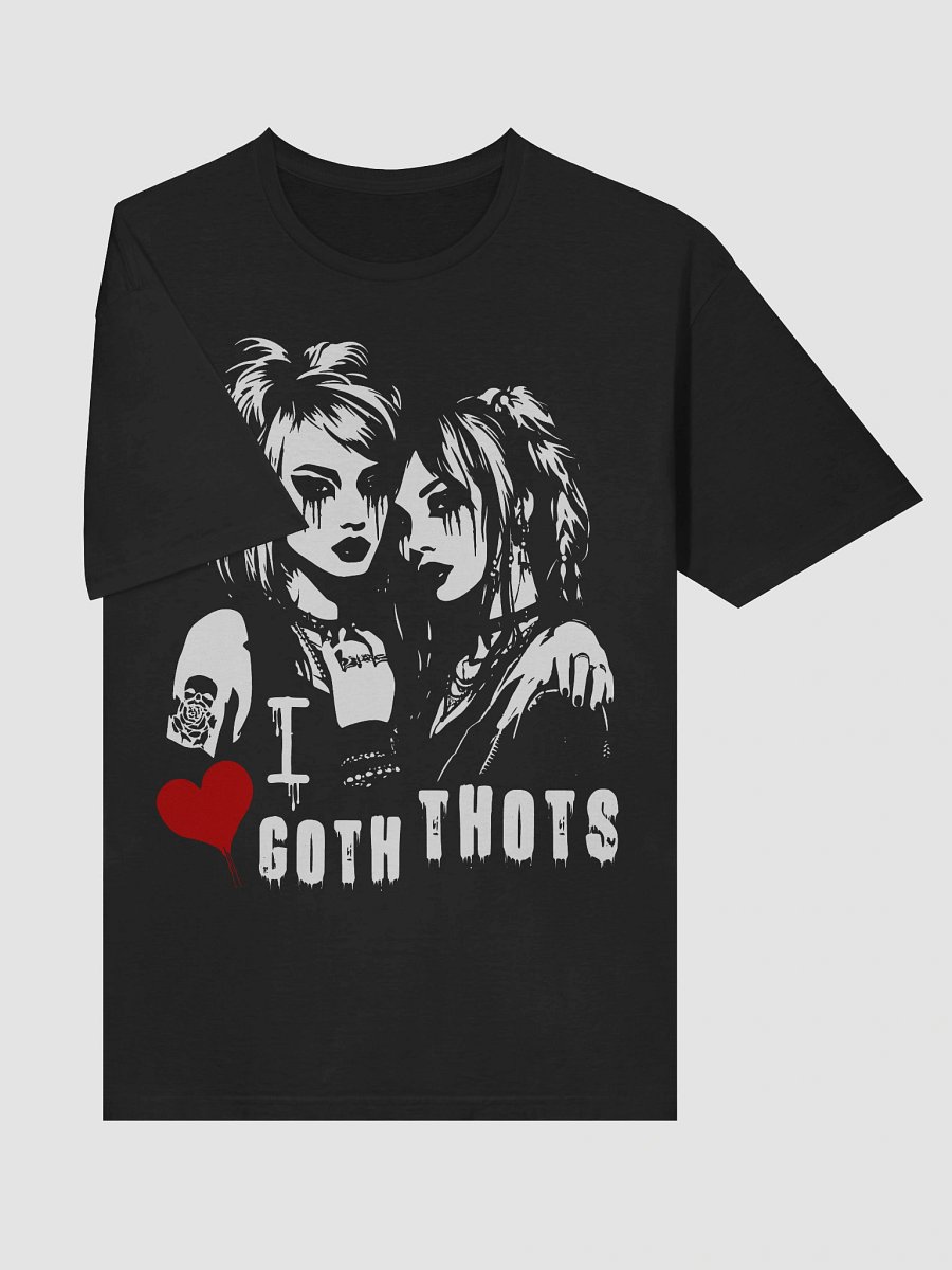 "i love goth thots" gothic tee (03) product image (5)