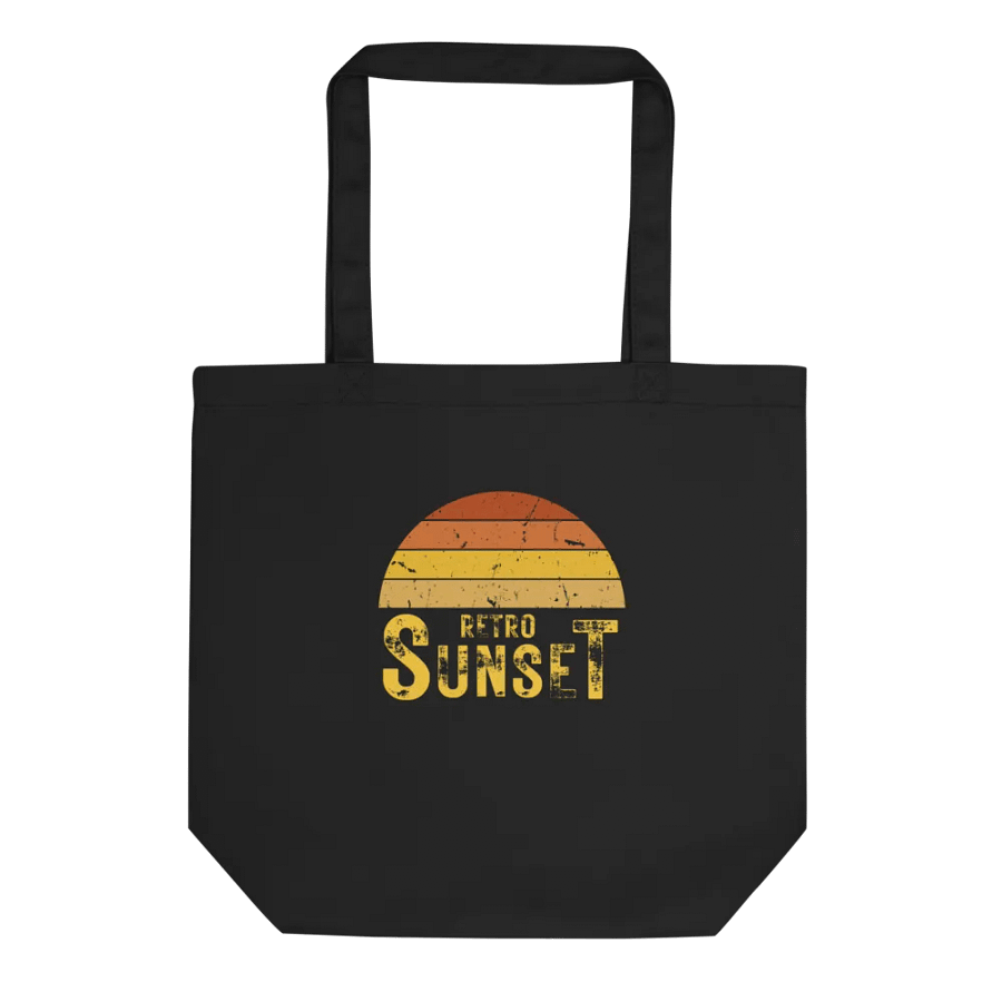 Retro Sunset Eco Tote: Make a Statement in Style! product image (2)