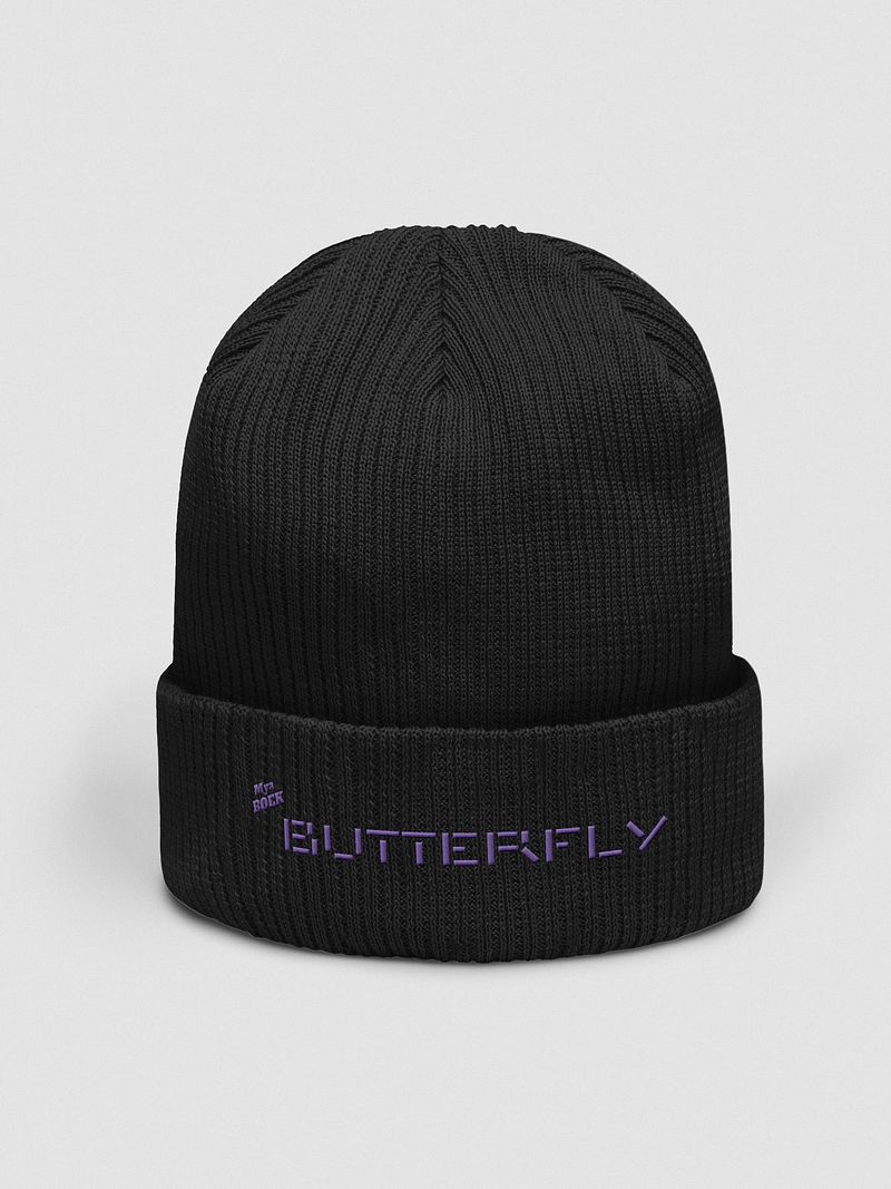 Butterfly knitted hat
