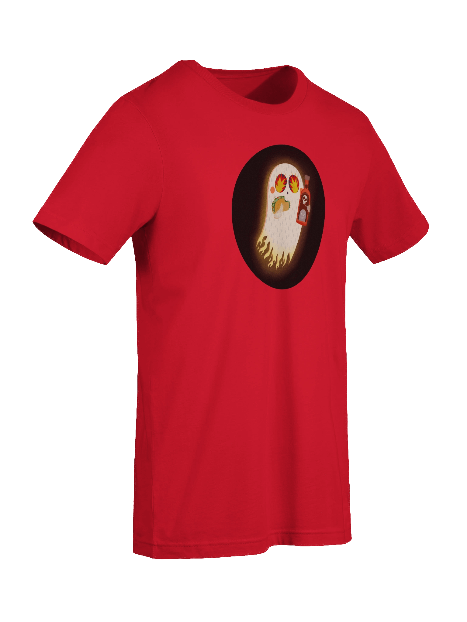 Little Ghost Hot Sauce Taco - T-Shirt product image (7)