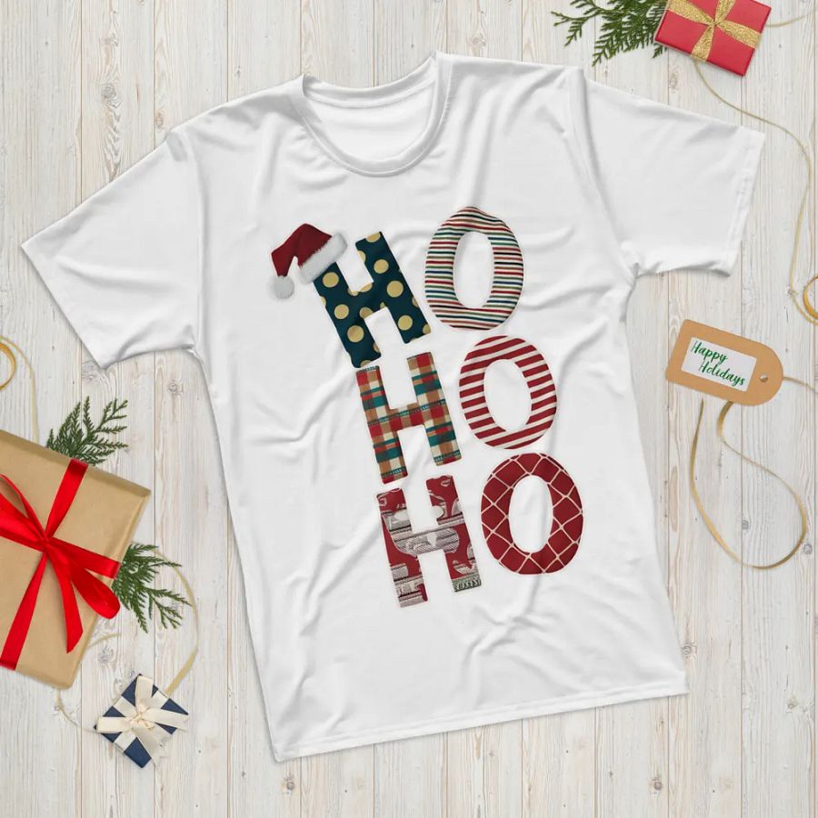 HO HO HO Text T Shirt product image (12)
