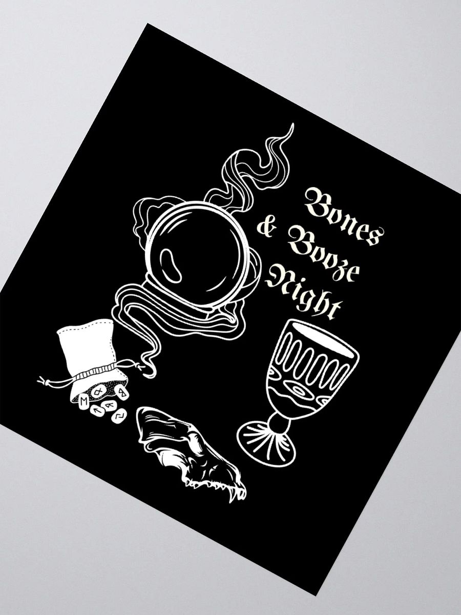 Bones & Booze Night Sticker product image (5)