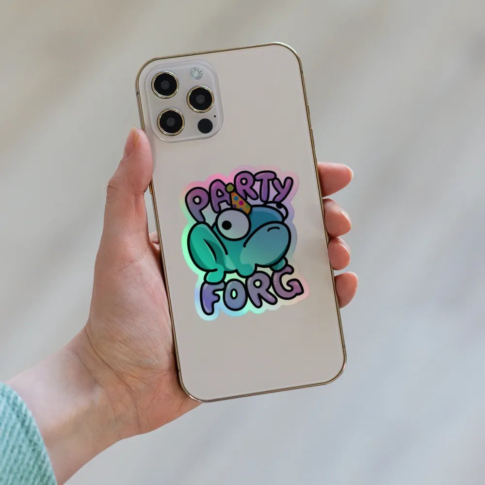 Holographic Party Forg Sticker product image (3)
