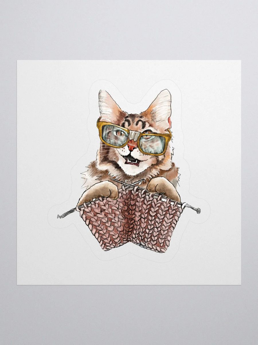 Knitting cat with glasses product image (3)