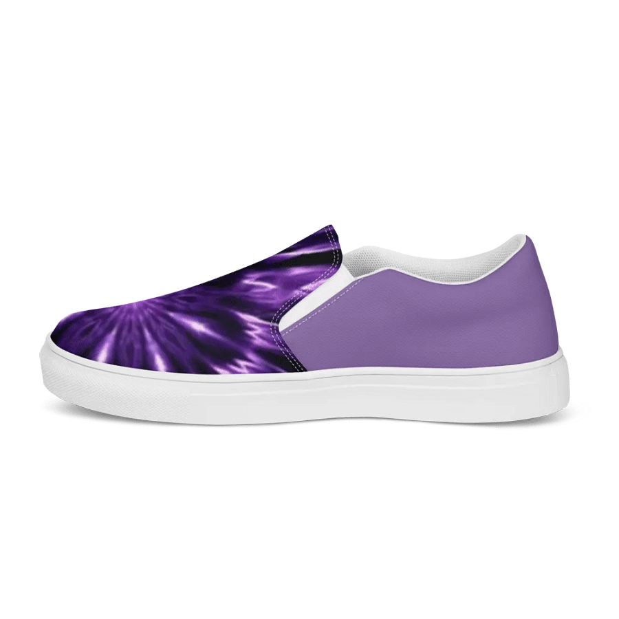 Purple Dye Men's Canvas Slip On Shoes product image (4)