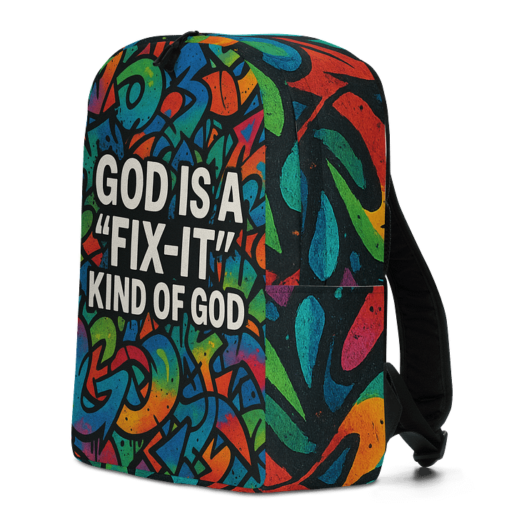 God Is a “Fix-It” Kind of God Backpack – Bold Graffiti Style product image (2)