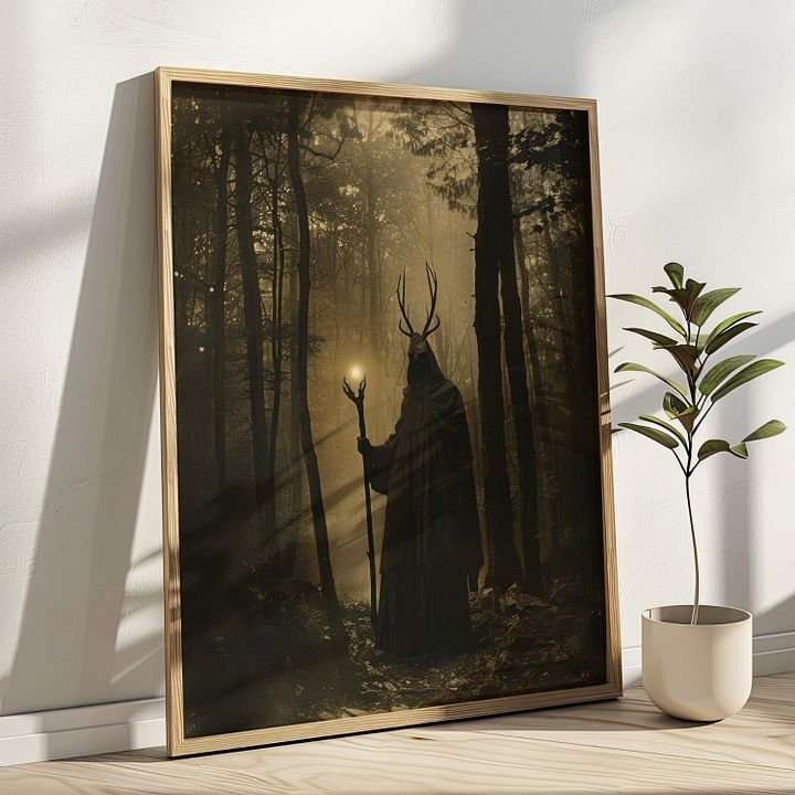 Forest Druid Victorian Photo Witchy Art Print product image (22)