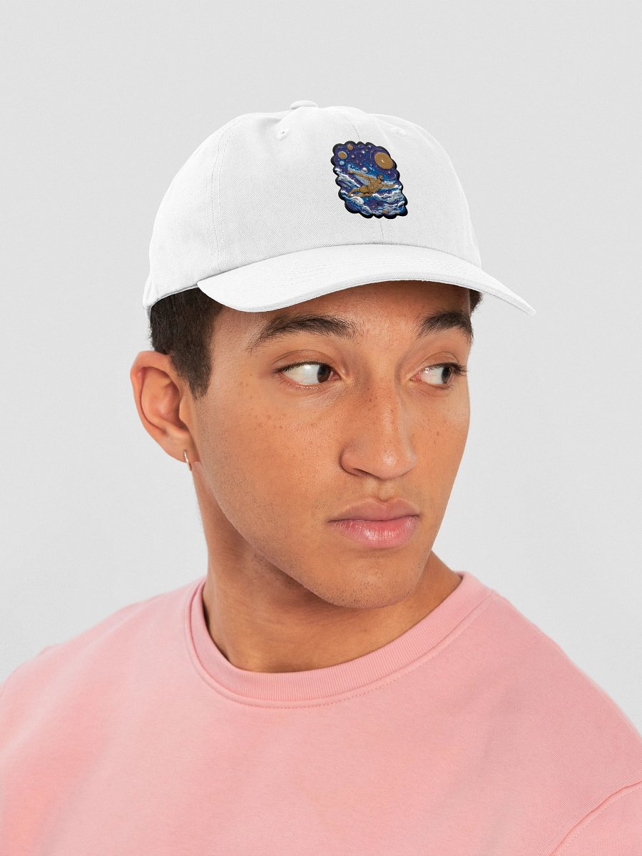 Monochrome Maritime Adventure: Black & White WavesMonochrome Maritime Adventure: Black & White Waves Dad Cap product image (42)