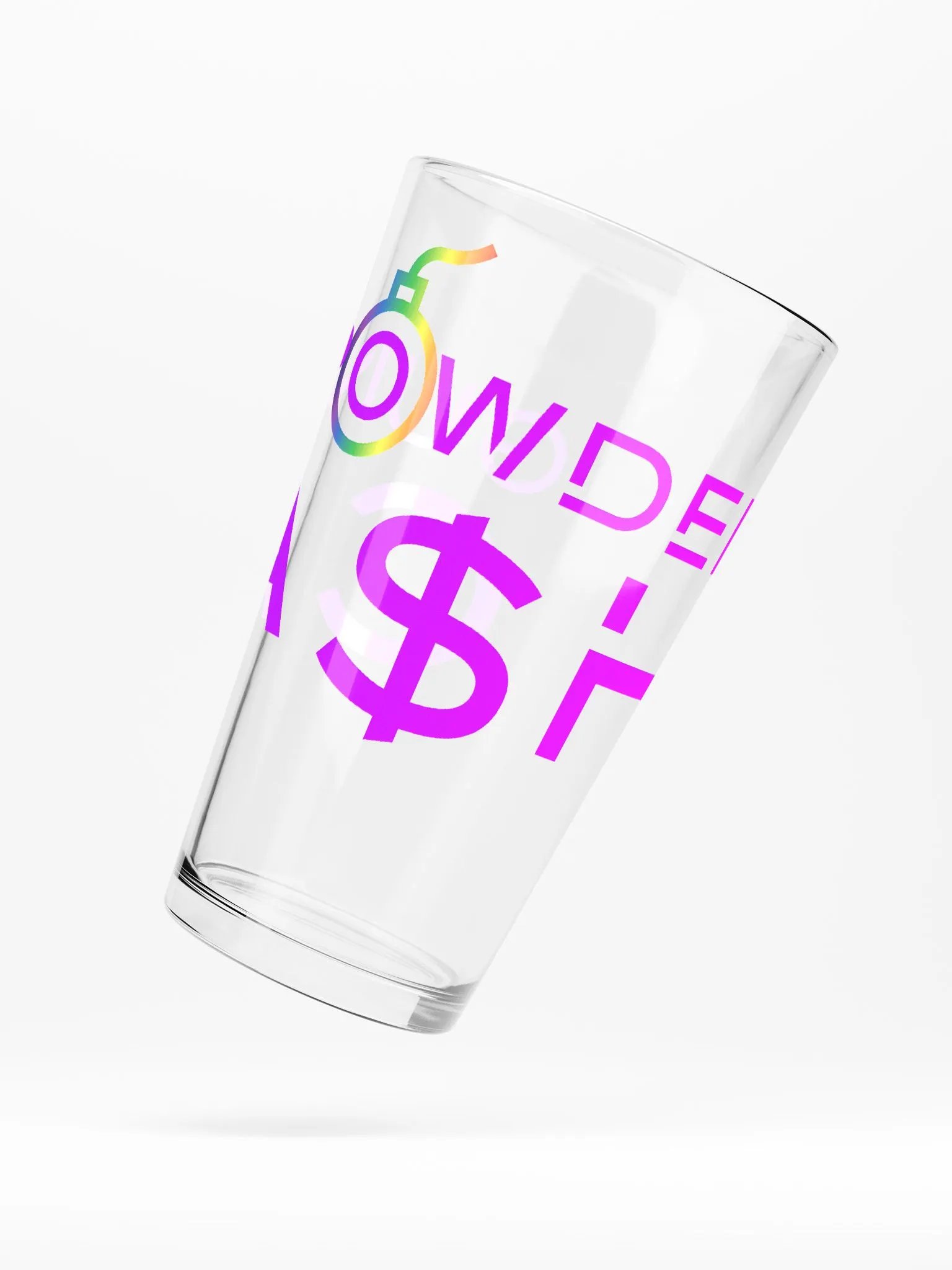Gunpowder Cash Pint Glass (Name and Logo) product image (5)