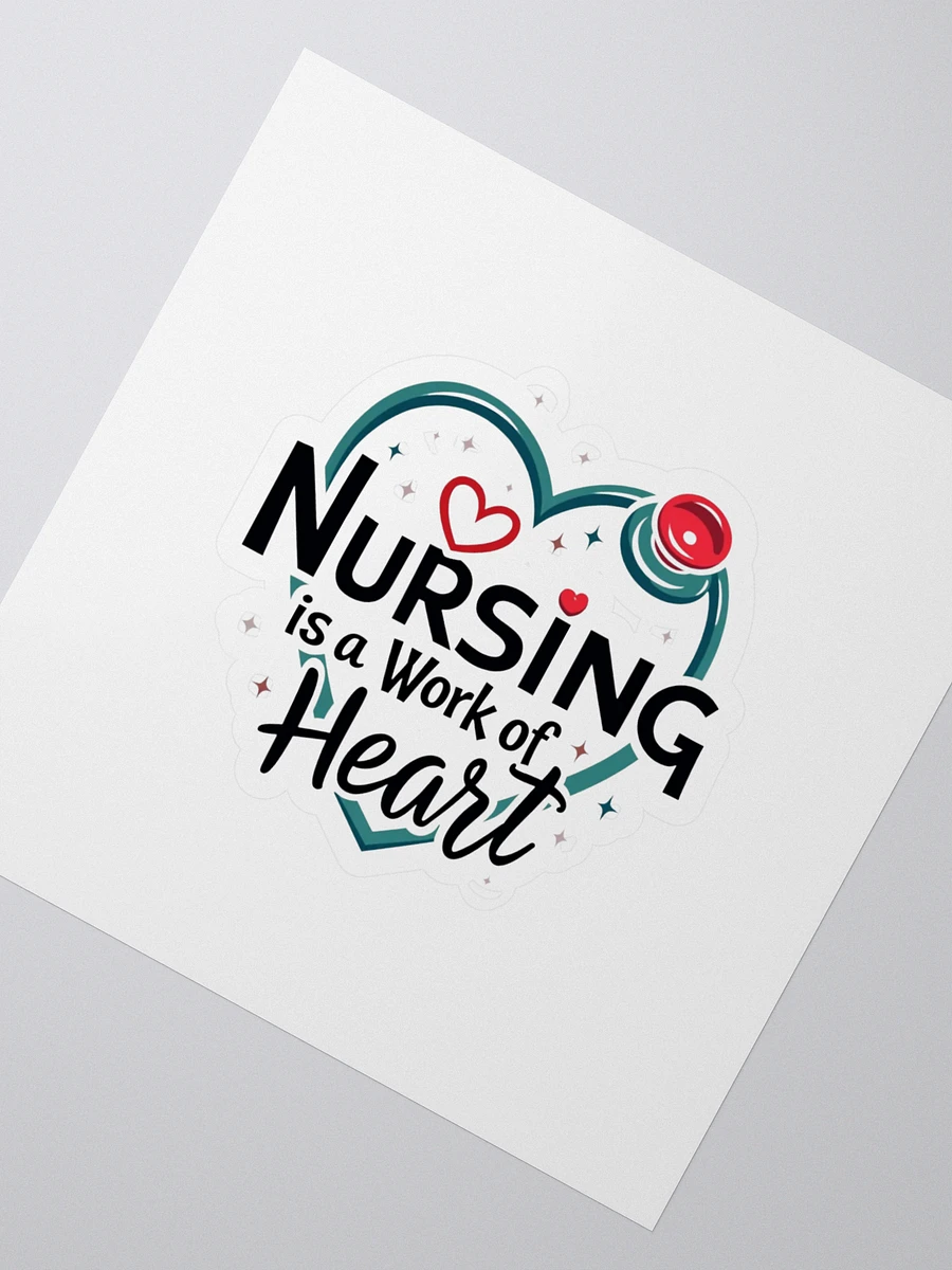 Nursing Heart Kiss Cut Stickers product image (2)