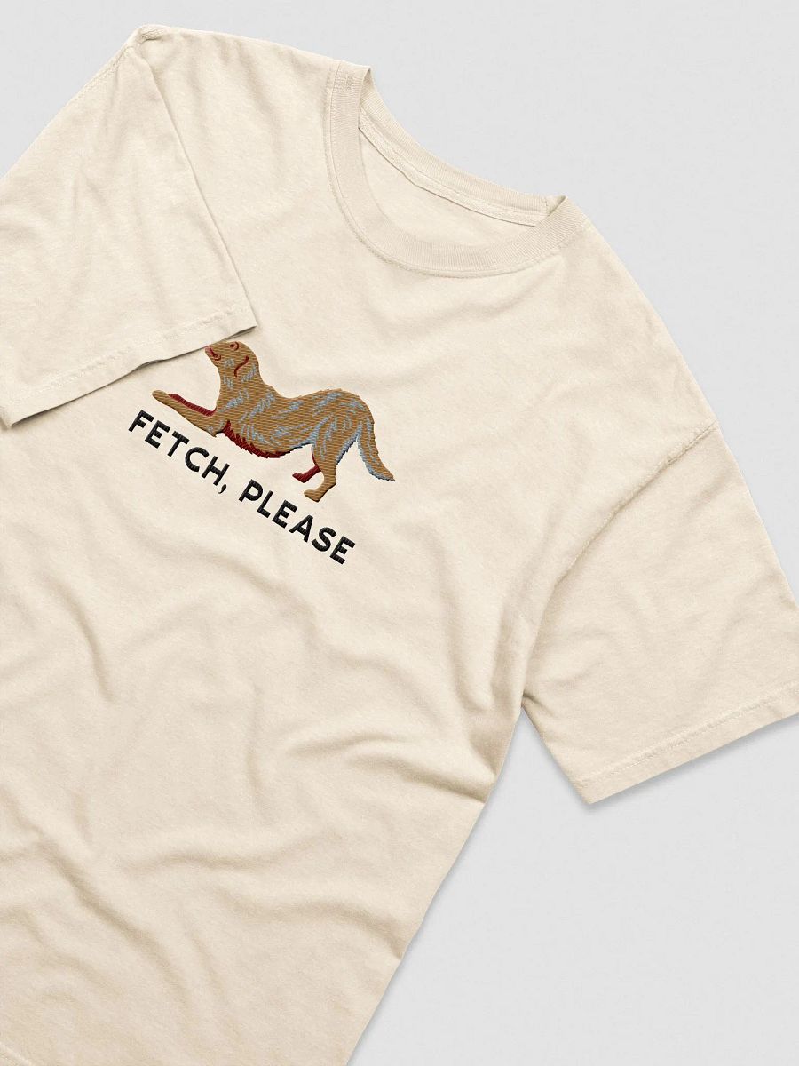 Fetch Please T-Shirt(Embroidered) of a Golden Retriever product image (8)