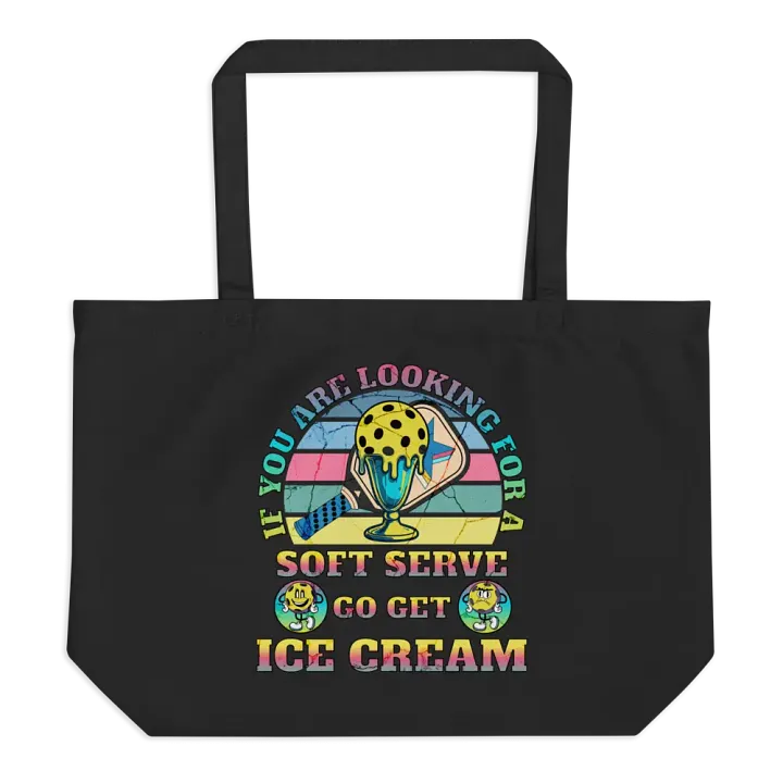 Soft Serve Go Get Ice Cream Pickleball Champion of Sustainability Tote product image (1)
