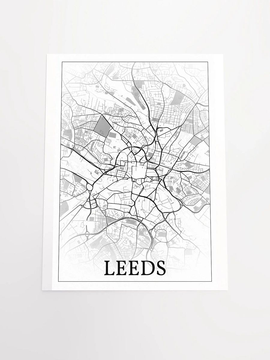 Leeds, England, city map print product image (17)