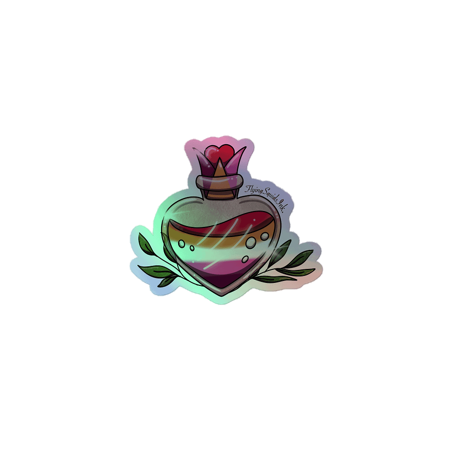 Lesbian Pride Potion- Holo Sticker product image (1)