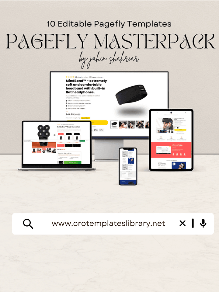 10 High Converting Pagefly Templates MasterPack product image (1)