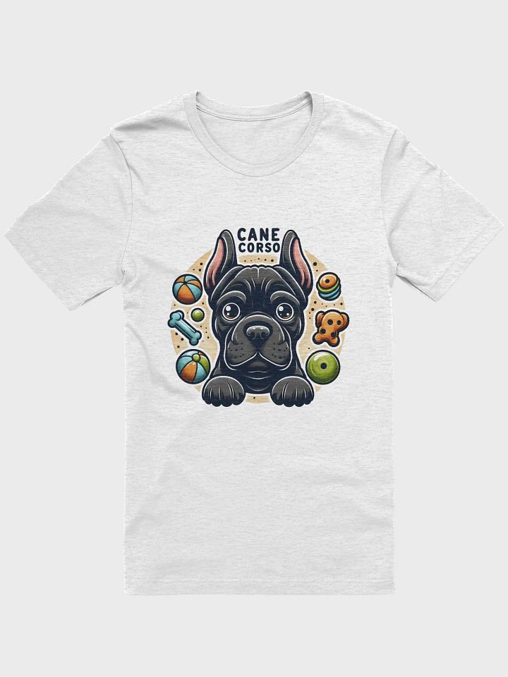 Black Cane Corso Surrounded by Toys T-Shirt – Fun and Playful Dog Lover Apparel product image (1)