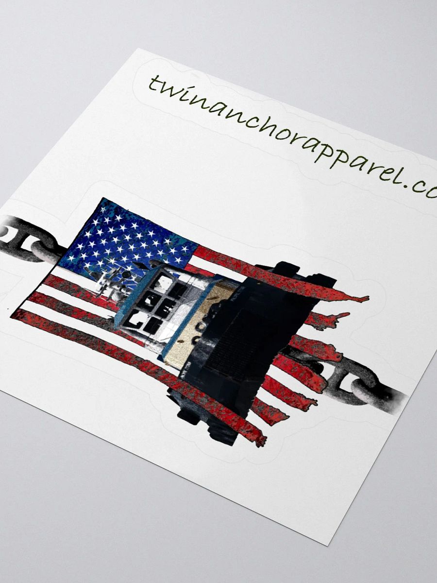 Pacific Titan Chain & CE Flage Kiss Cut Stickers product image (3)