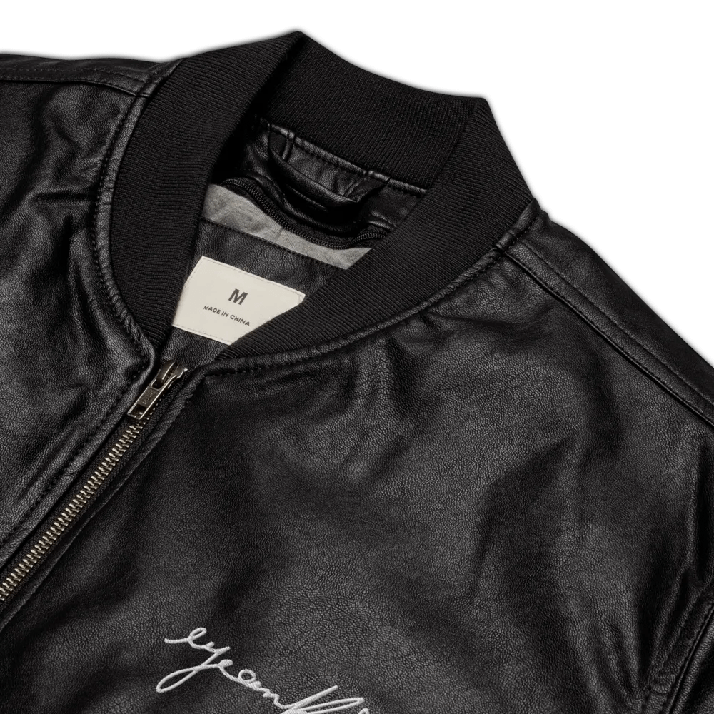 EYEAMKI Black Bomber Jacket product image (4)