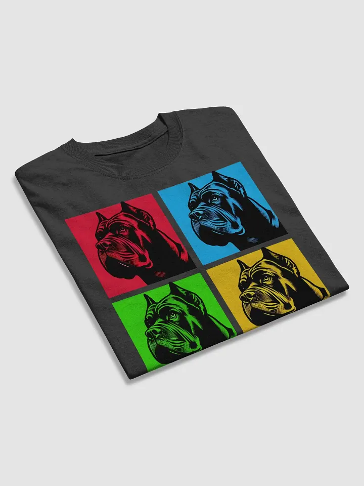Retro Cane Corso Grid Design Tee Shirt product image (2)