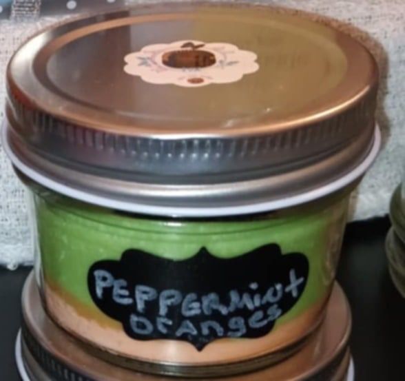 Peppermint Orange scent Candle product image (1)