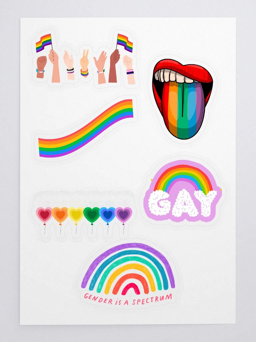 Rainbows Galore LGBTQ+ Full Sticker Sheet product image (3)