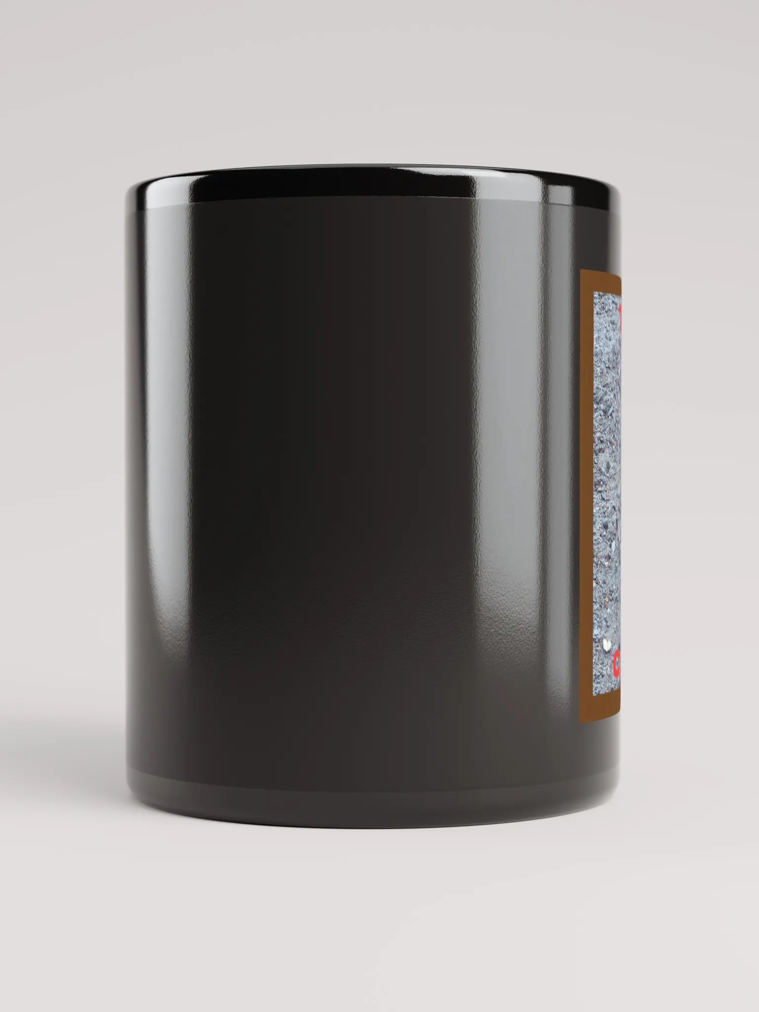Adorable Red Squirrel Glossy Black Mug product image (10)