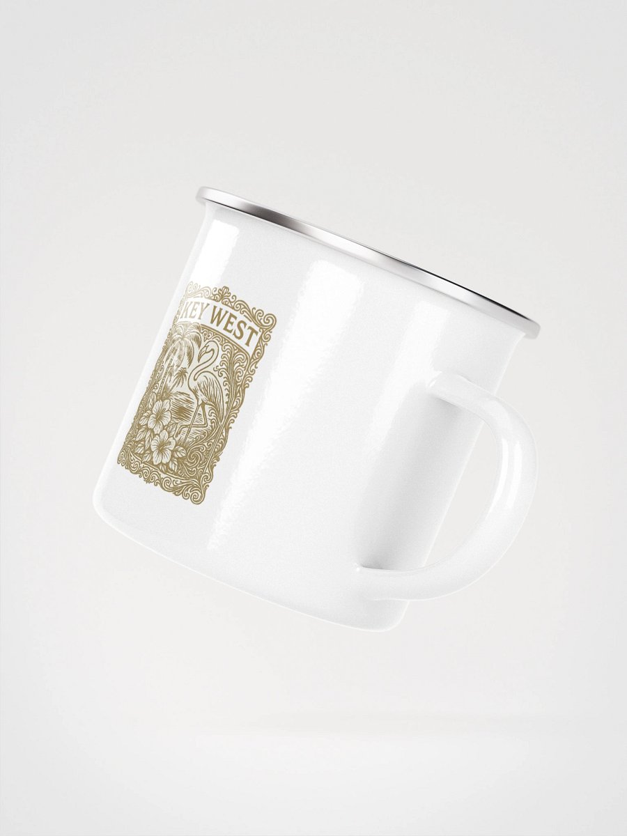 Key West Florida Enamel Mug with Flamingo and Hibiscus product image (4)
