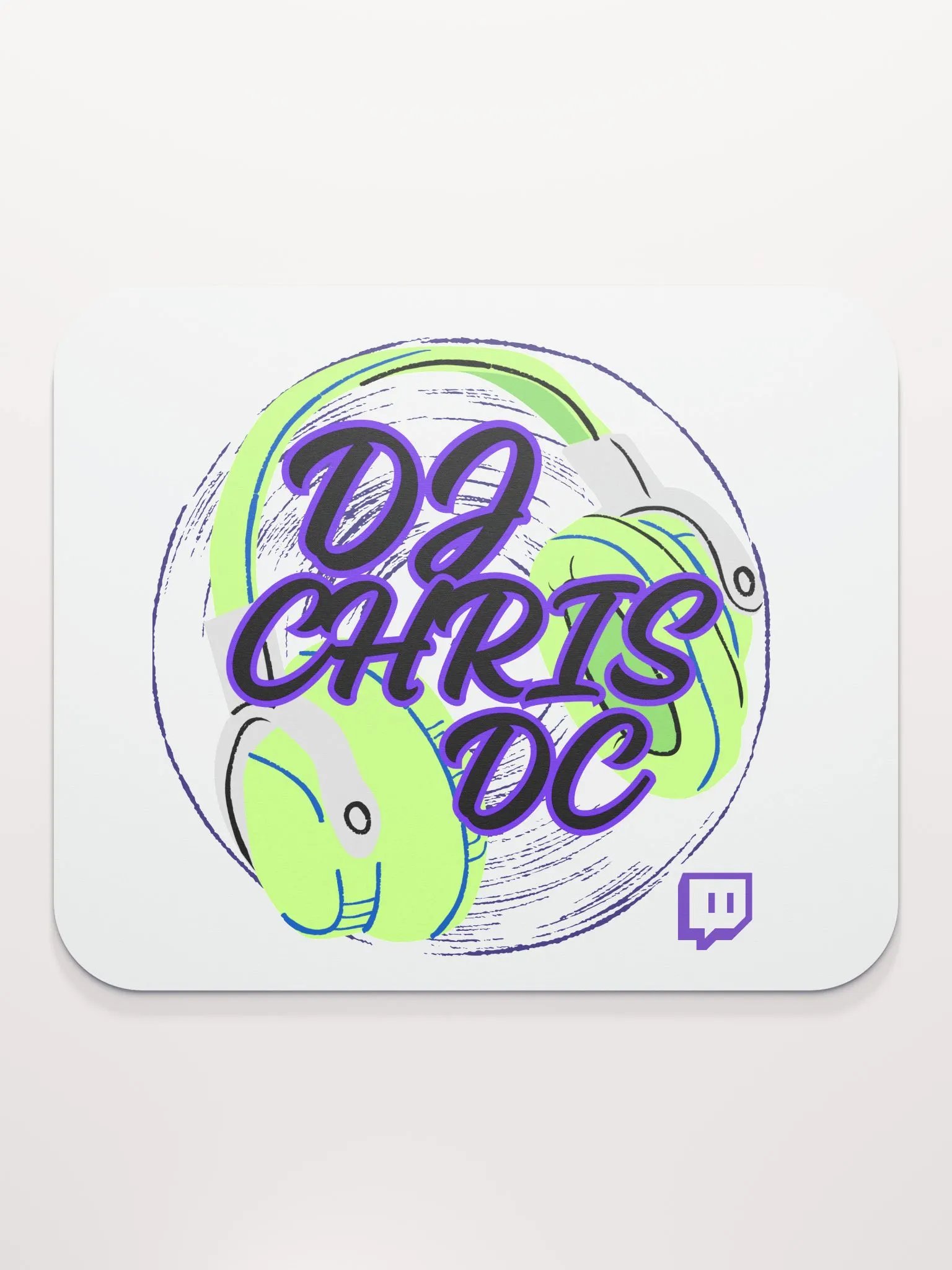Mouse Pad With Lime Green Graphic product image (2)