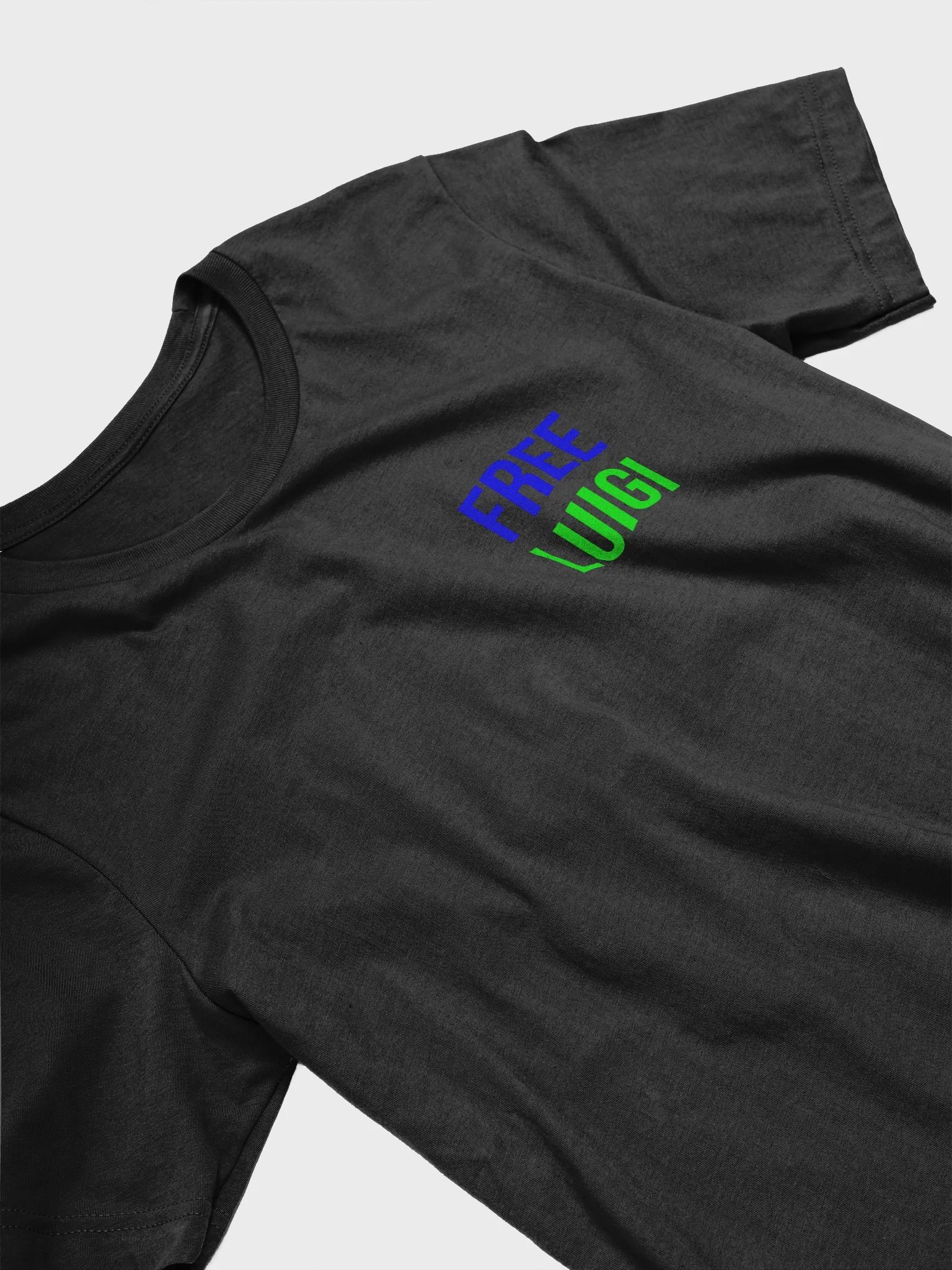 Free Luigi Blue Green Black Bella Canvas T product image (3)