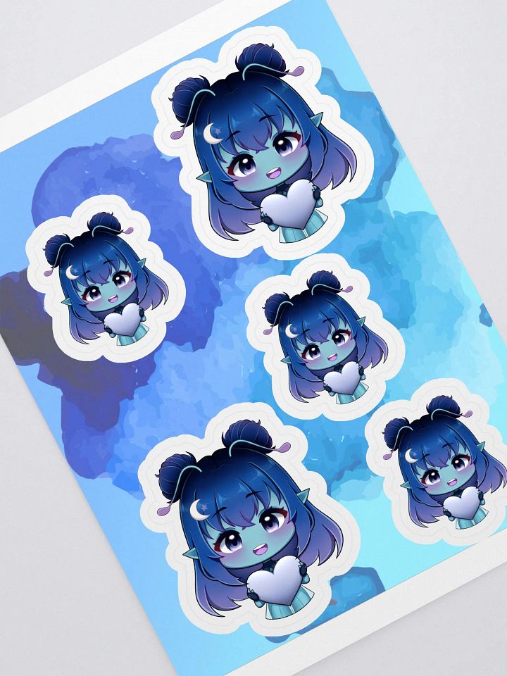 Heart Starry Chibi Sticker Sheet product image (1)