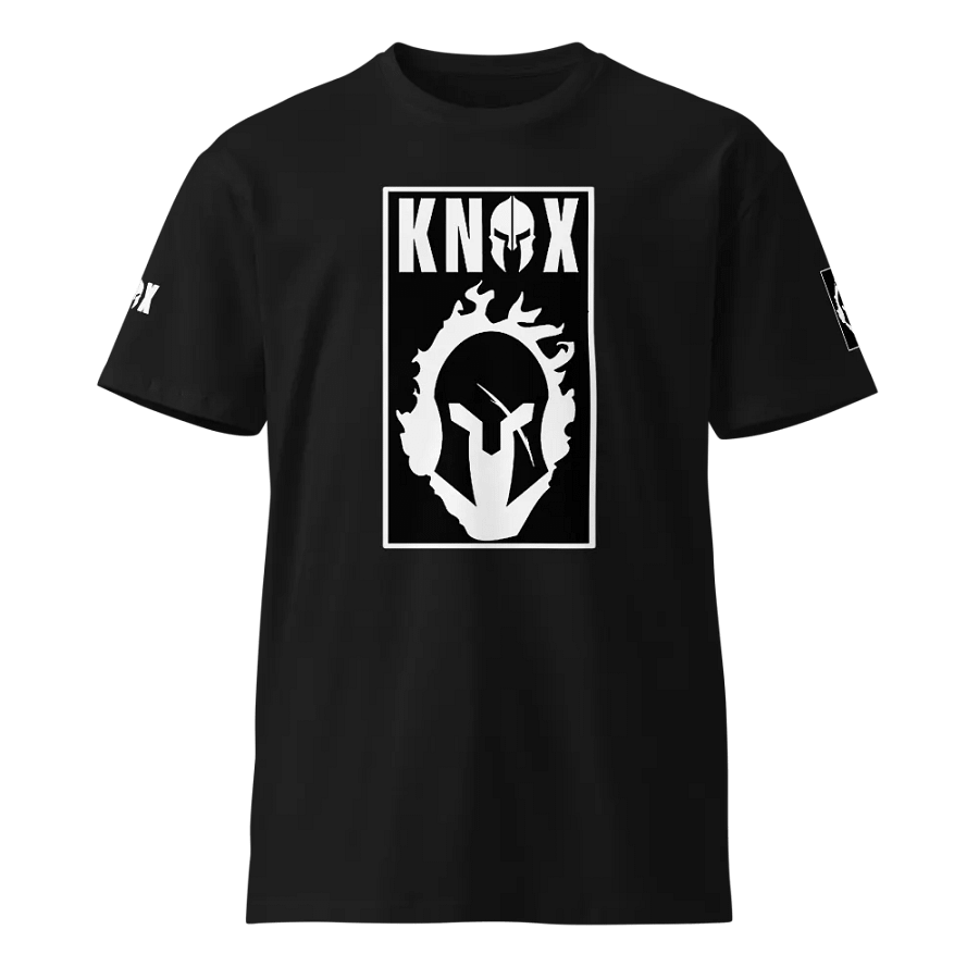 GEW Knox Spartan Warrior Black & White T-Shirt product image (1)
