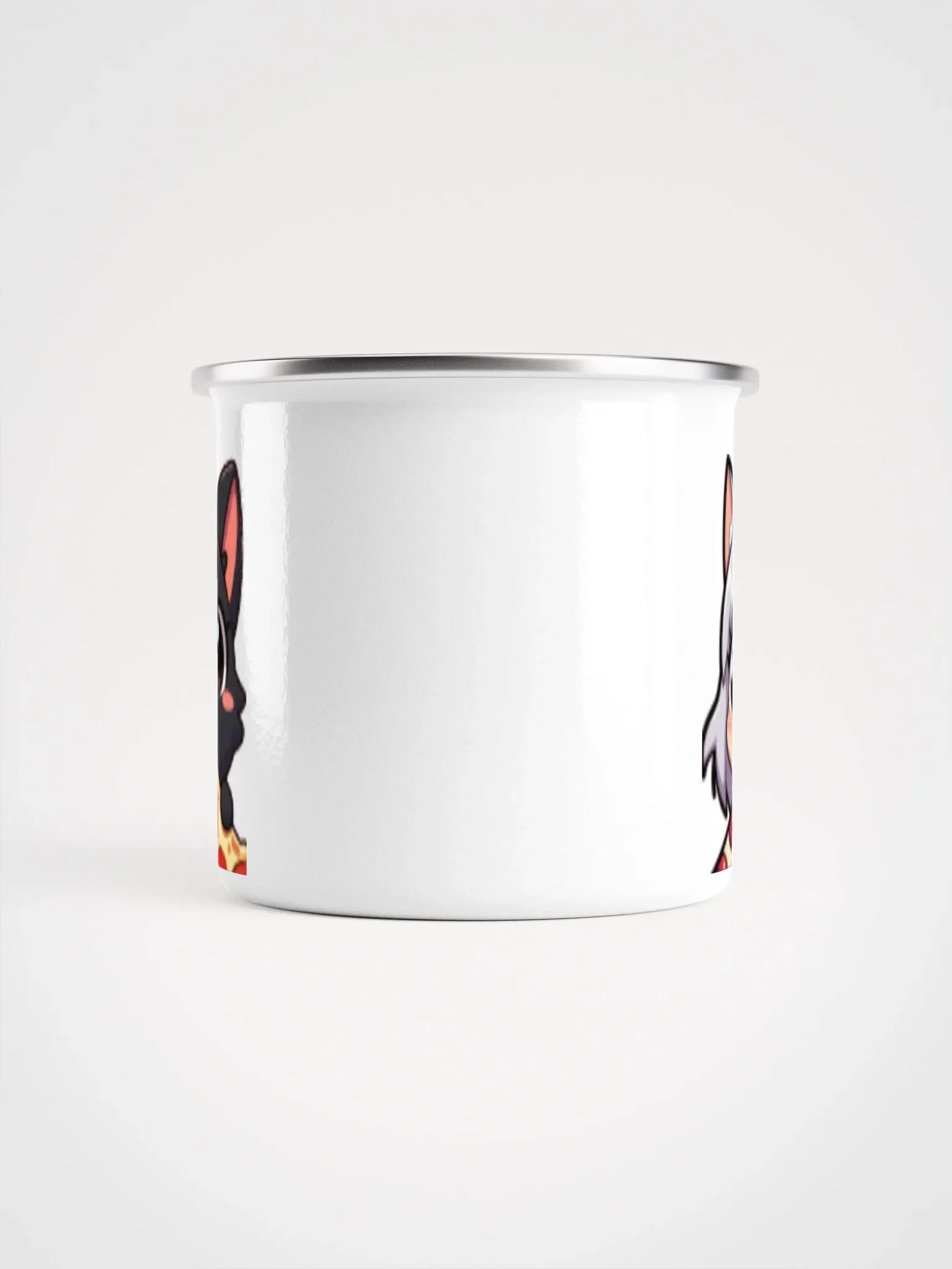 Neko Pizza Party Enamel Mug product image (2)