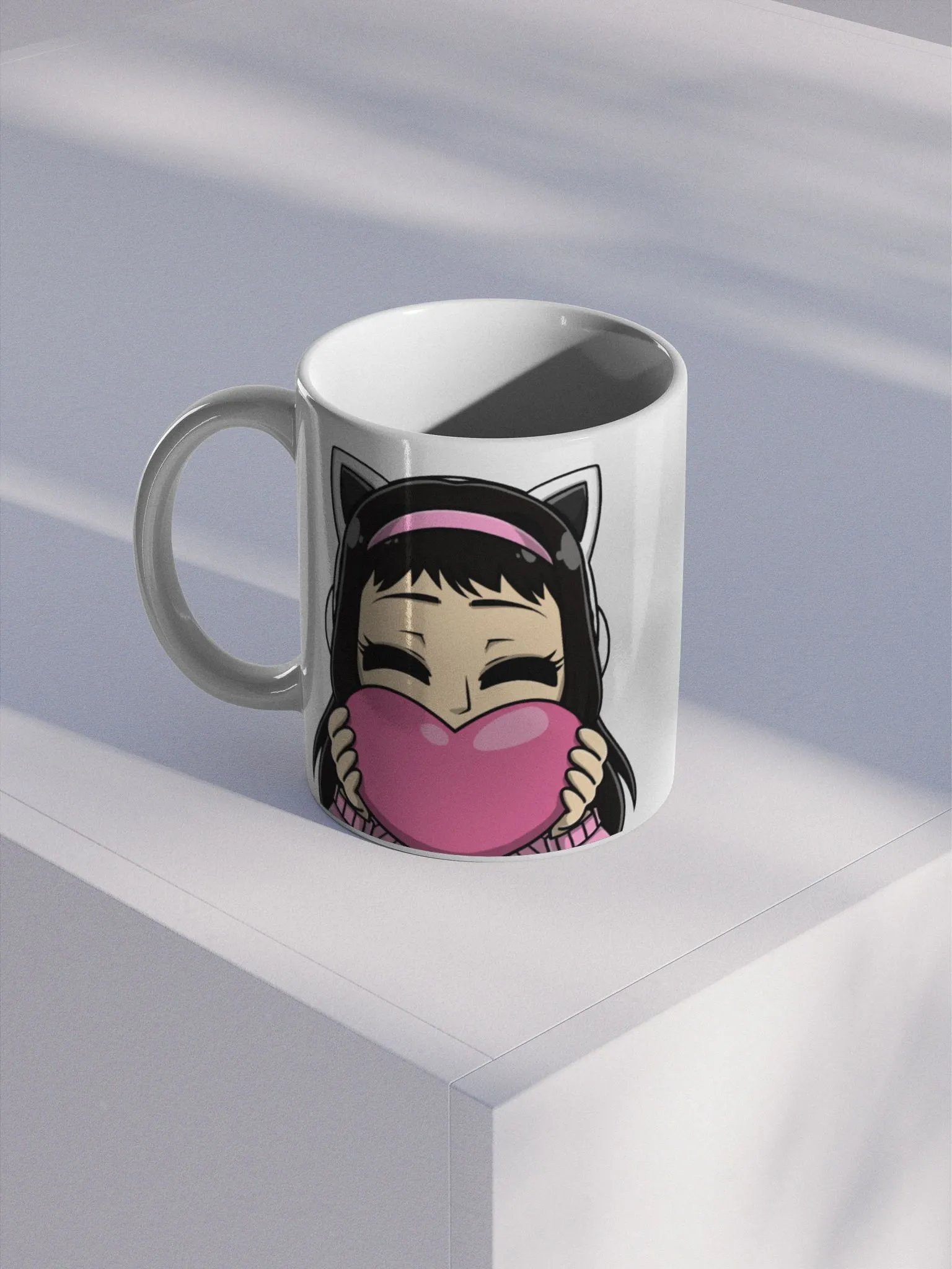 Finny Heart Glossy Mug product image (1)