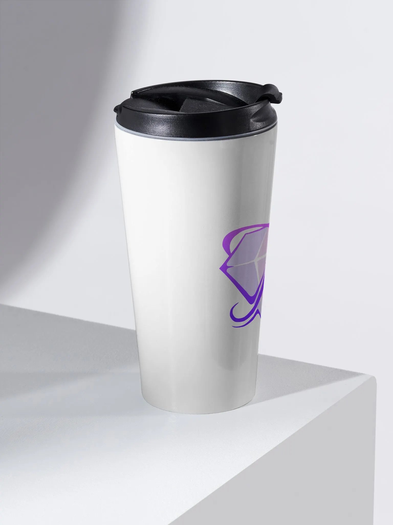 Pink logo travel mug product image (2)