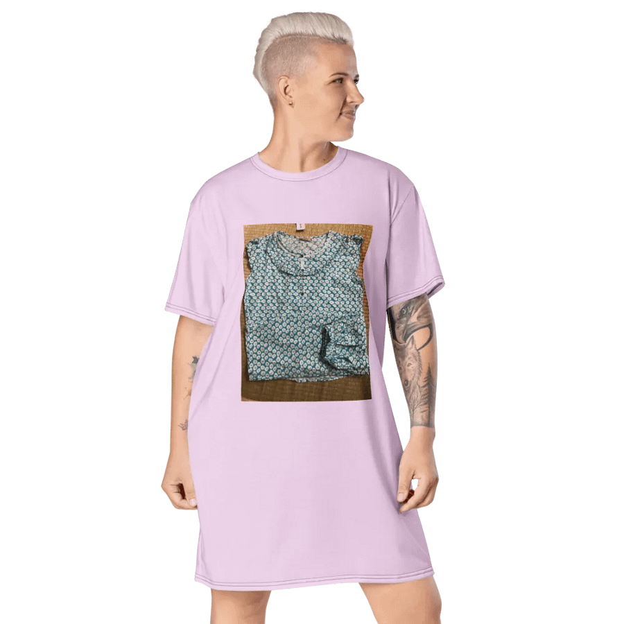 Váy thun in toàn thân/Full body printed T-shirt dress product image (6)