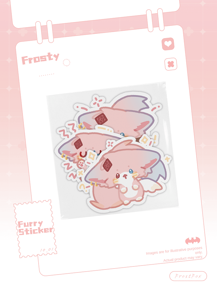 [FROSTY] 10 Furry Fox Sticker product image (1)