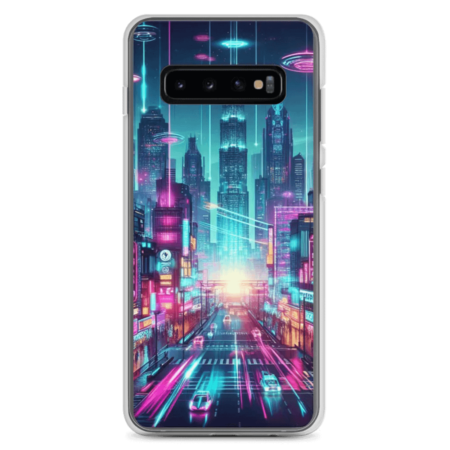 Neon City Nights Samsung® Case |Ai Design product image (2)