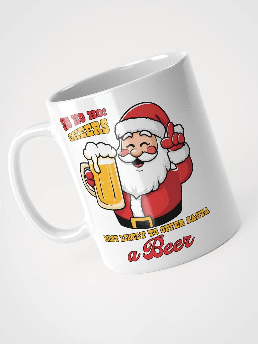 Santa's Cheers White Glossy Mug product image (3)