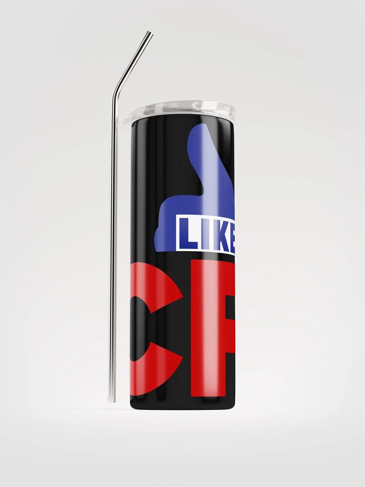 I Like CP, Red Blue, White ON Black Stainless Steel Tumbler product image (1)