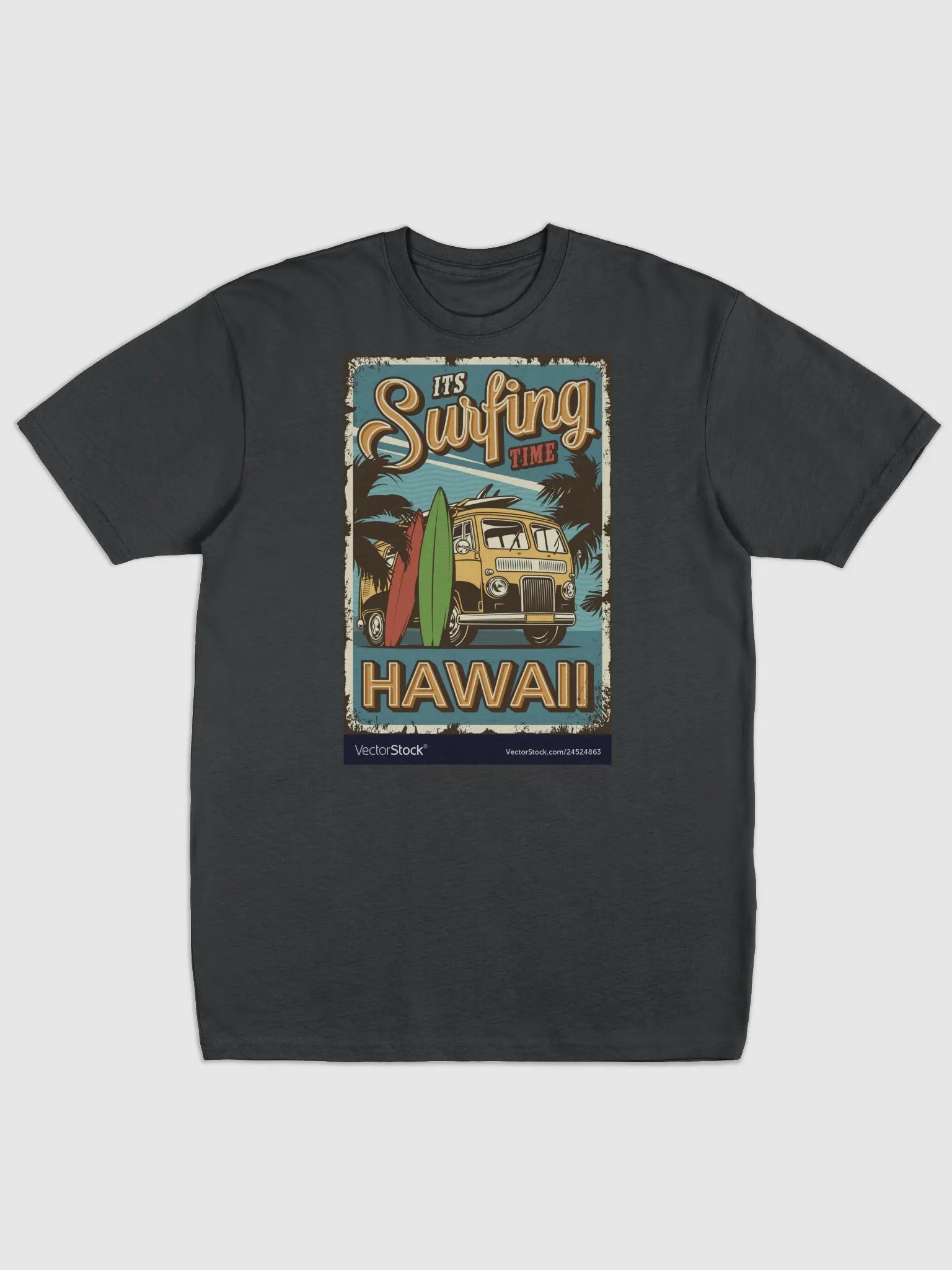 Surfing Time in Hawaii Retro Tee product image (1)