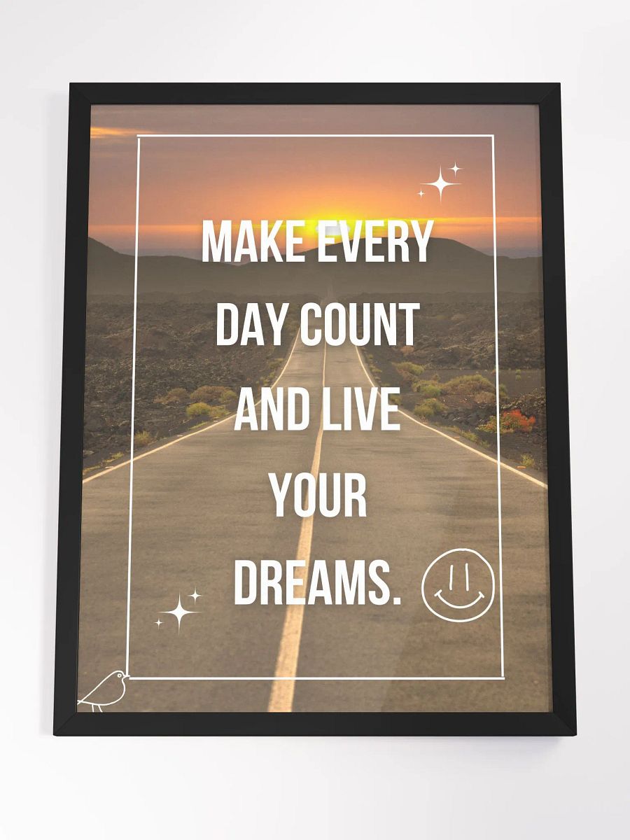Every Day Counts Framed Poster product image (4)