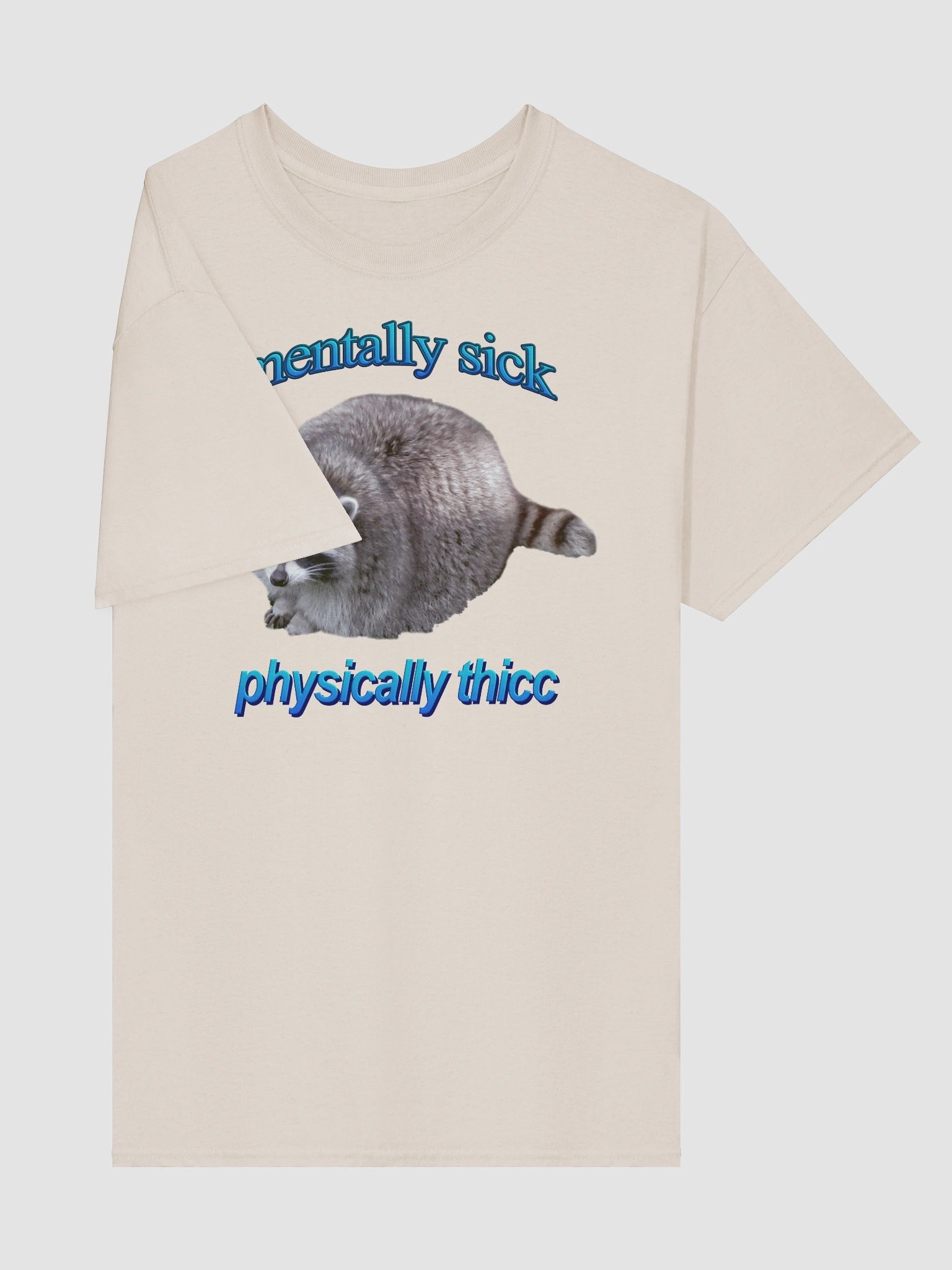 Mentally Sick Physically Thicc Raccoon T-shirt product image (45)