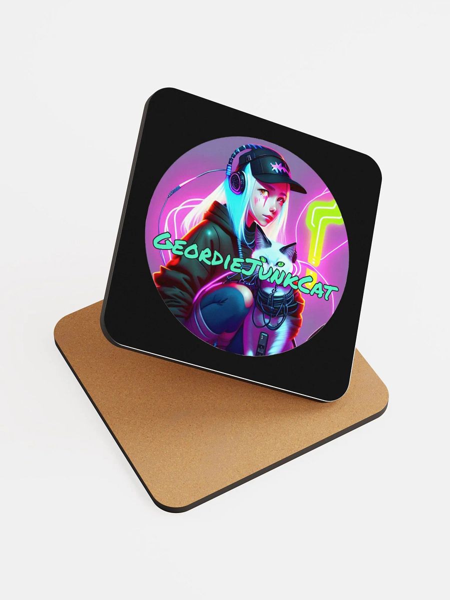 NEON TWO Drink Coaster (3.74″x 3.74″, US and EU Shipping) product image (6)