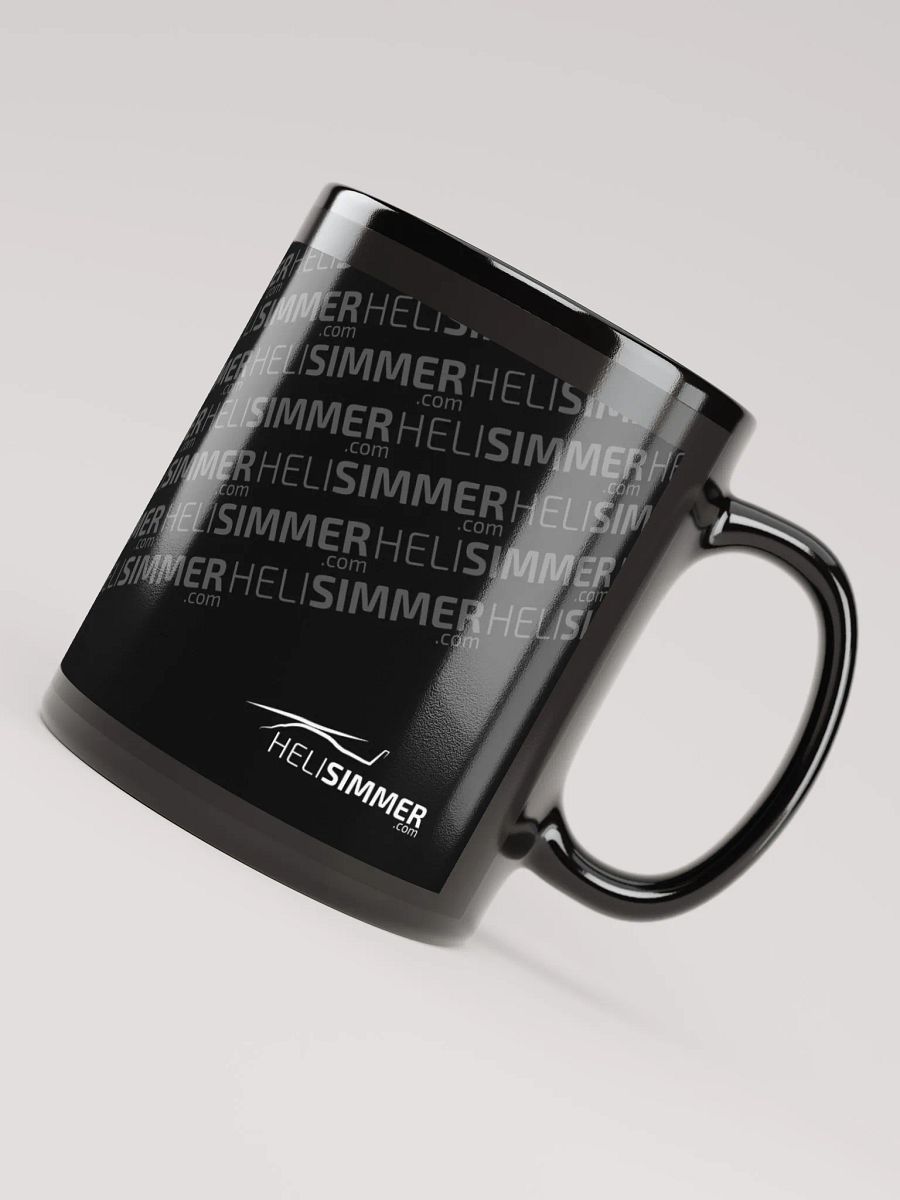 HeliSimmer.com Logo Mug - All black product image (8)