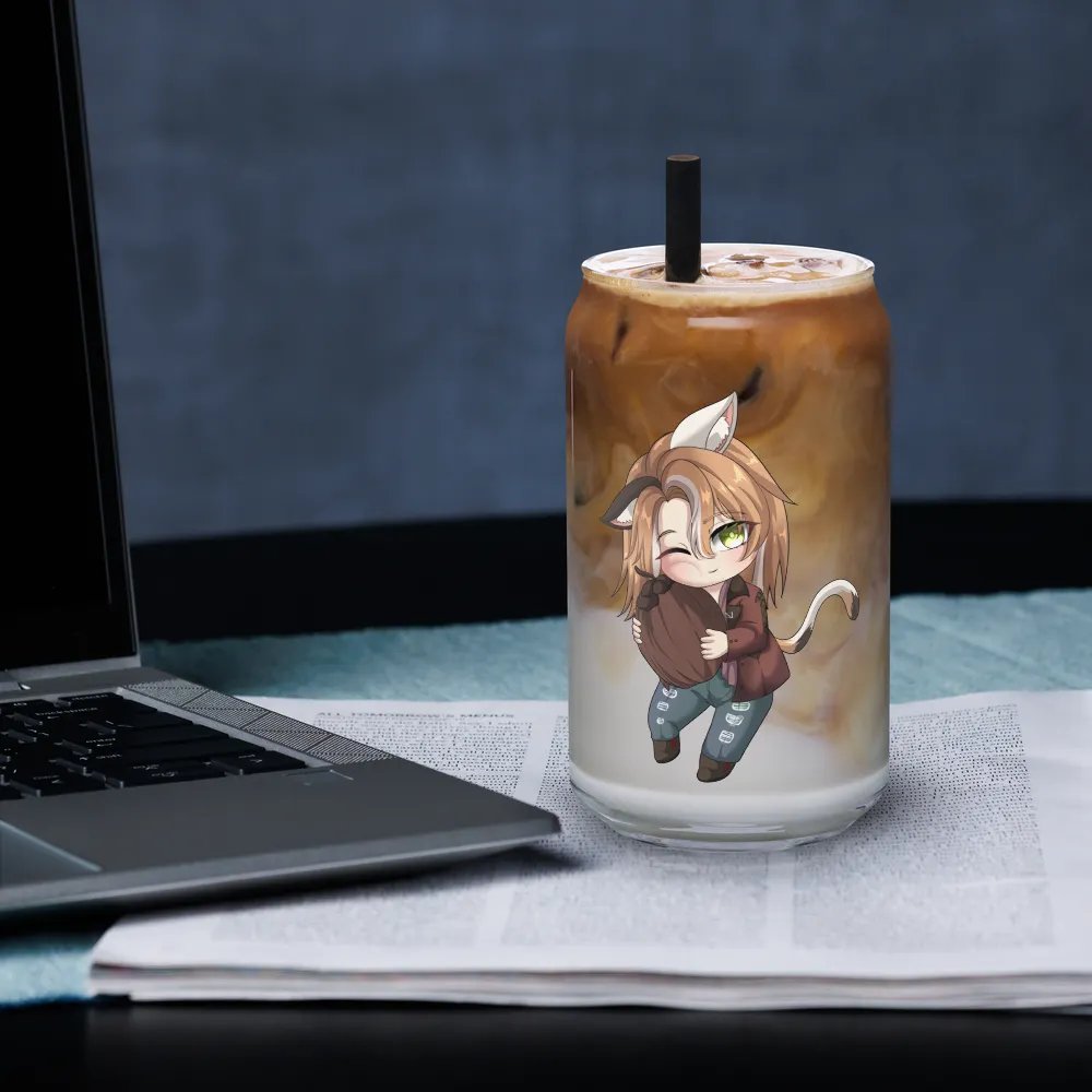 Can shaped glass drink cup product image (33)