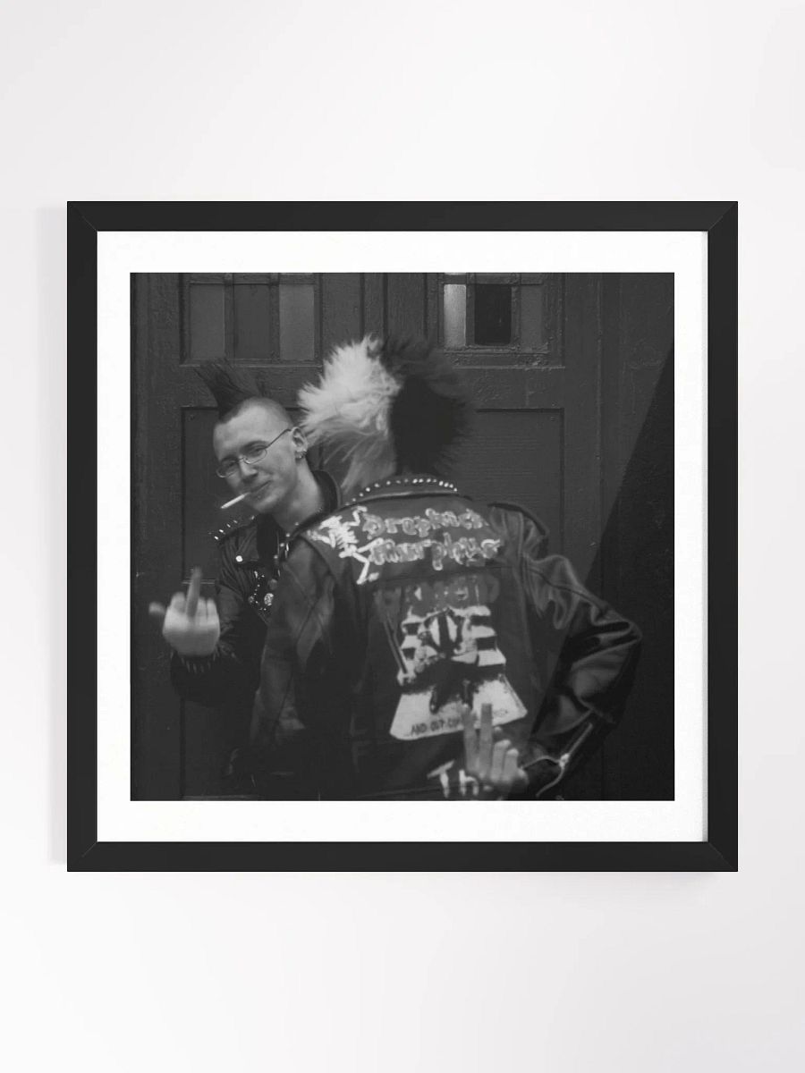 Framed Square Print Street Photograph Punks product image (1)