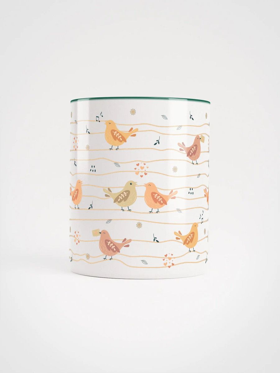 Kawaii Musical Birds Pattern Ceramic Mug product image (5)