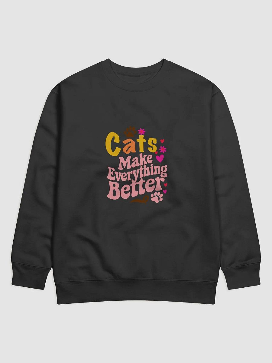Whimsical Cats Make Everything Better Sweatshirt product image (10)